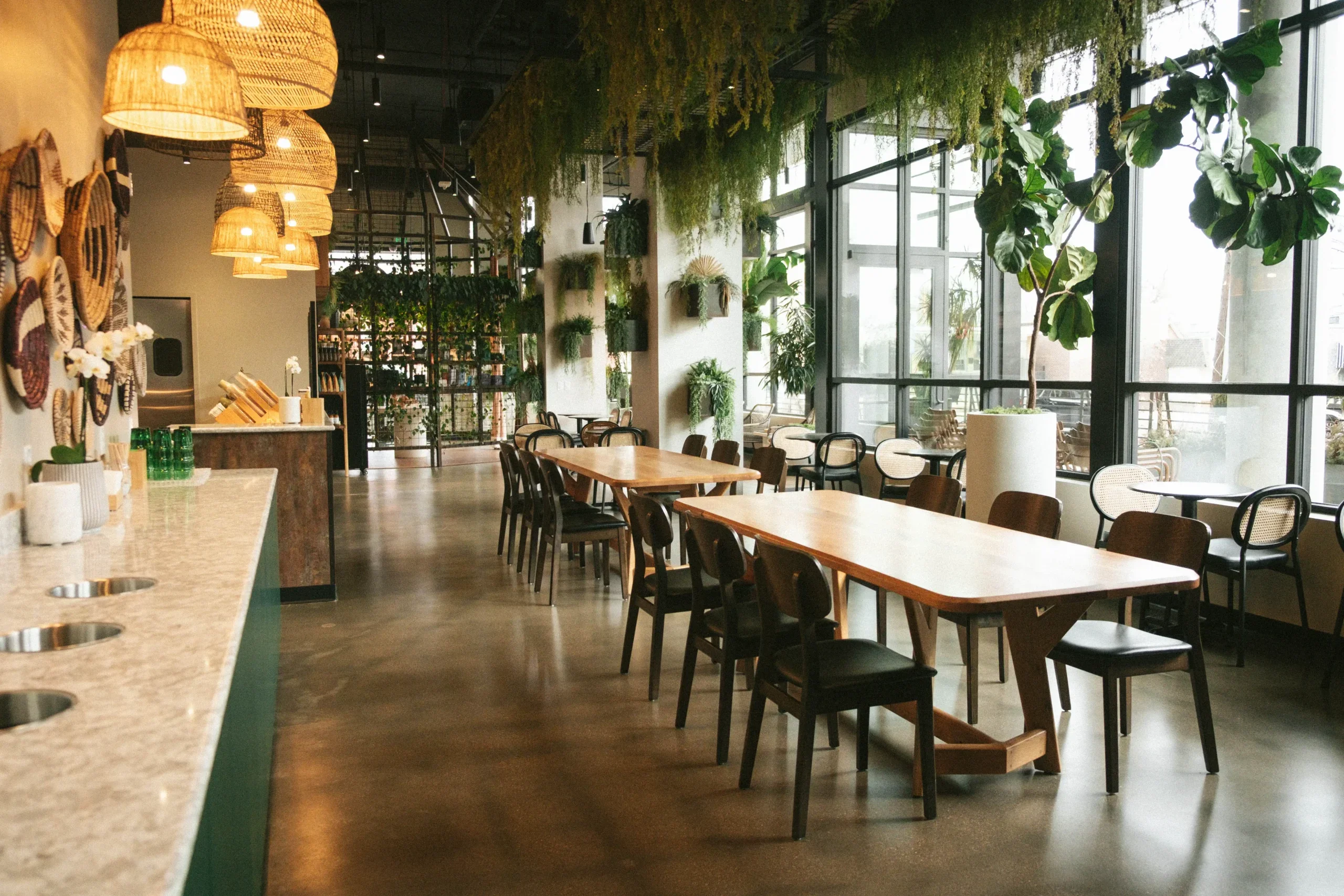 Interior of Sacred Society's wellness space in Denver